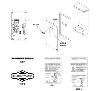 Decals Group - Ats Informational Diagram and Parts List for 071069-03  Briggs and Stratton Generator